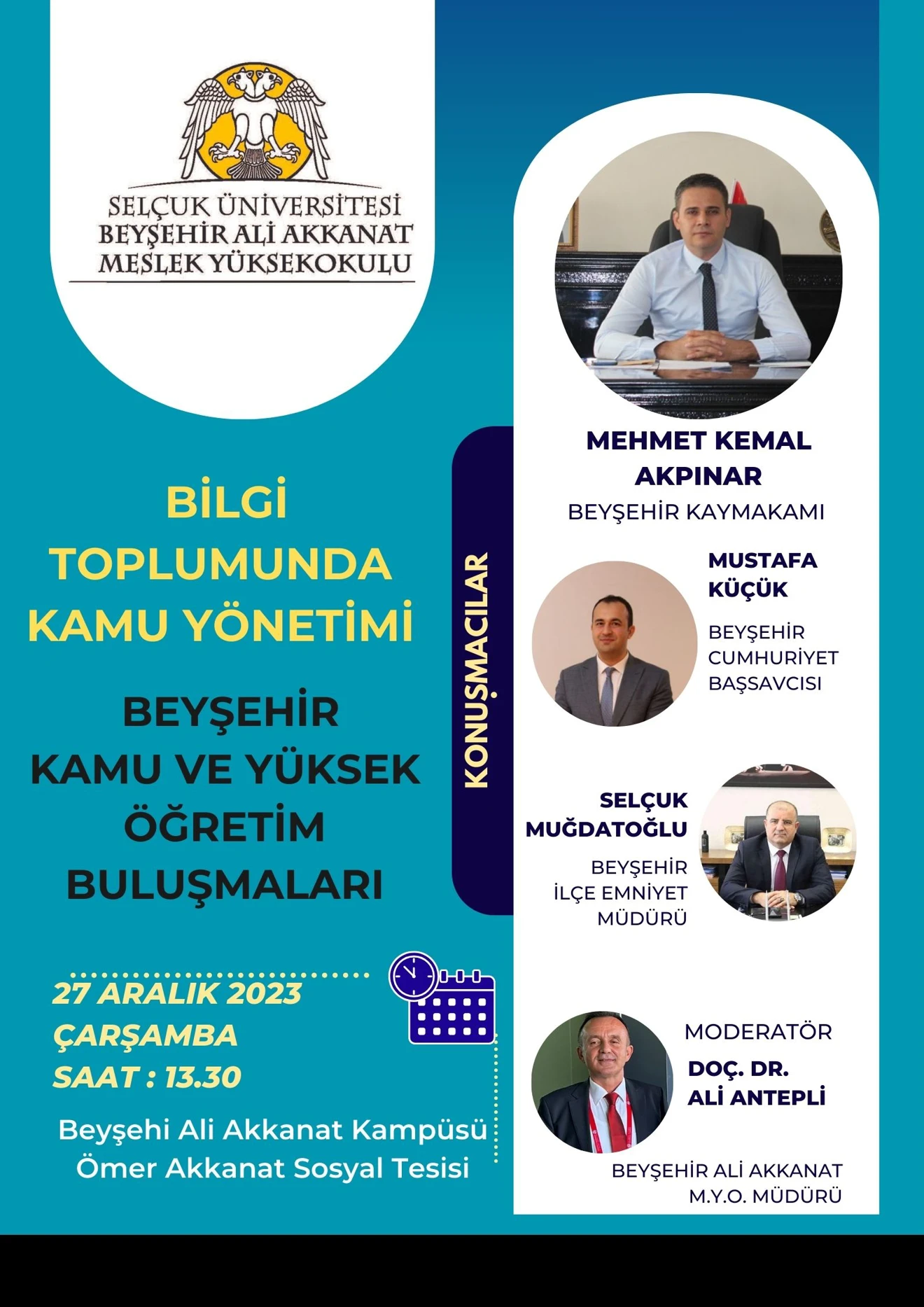 Bilgi Toplumunda Kamu Yönetimi Beyşehir Kamu ve Yüksek Öğretim Buluşmaları